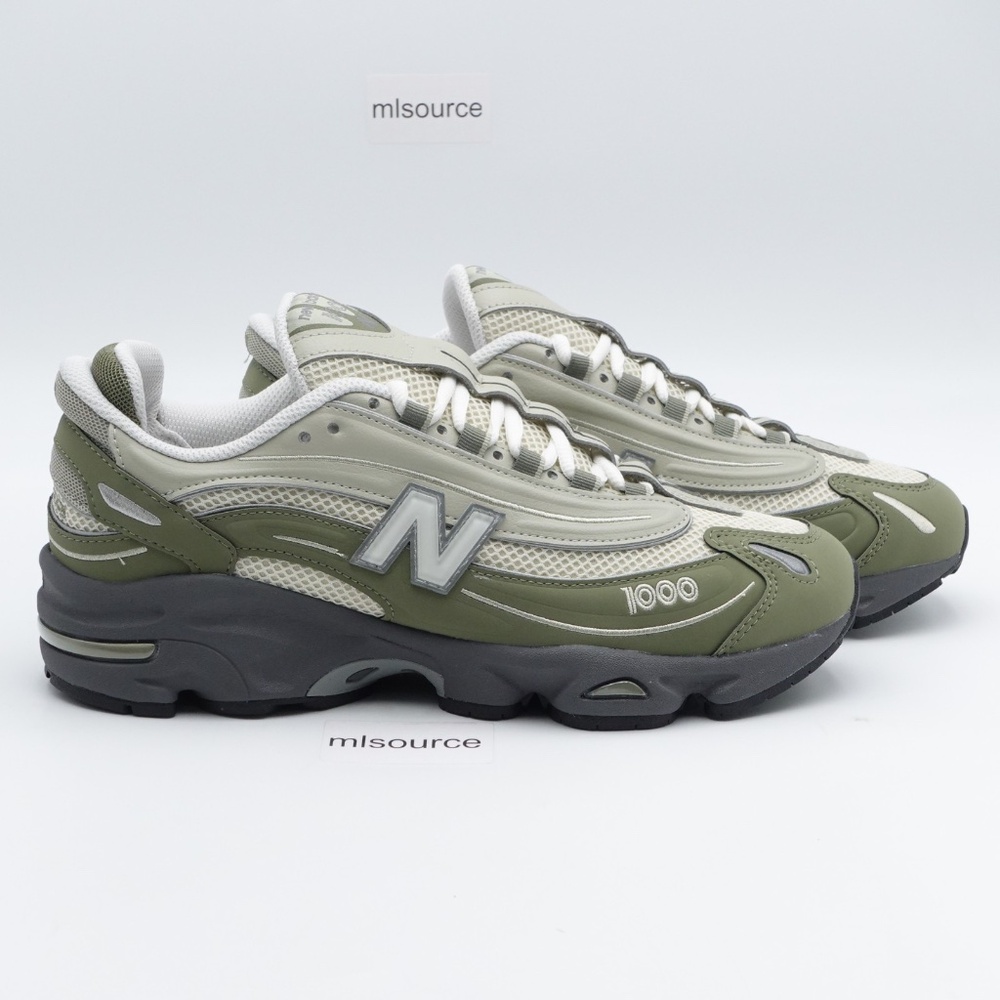 NEW New Balance 1000 Sneakers Men's M1000MEO Dark Olivine/Sea Salt - Picture 2 of 16
